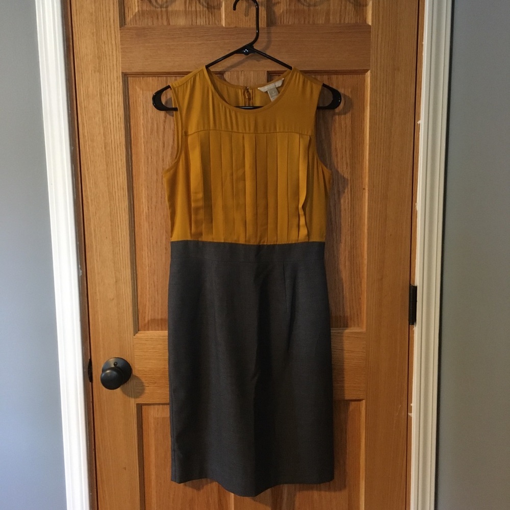 Amber yellow and gray dress